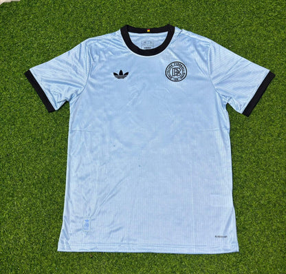 Karl-Heinz Rummenigge Germany 125th Year Special Clear Blue Retro Football Jersey Kit