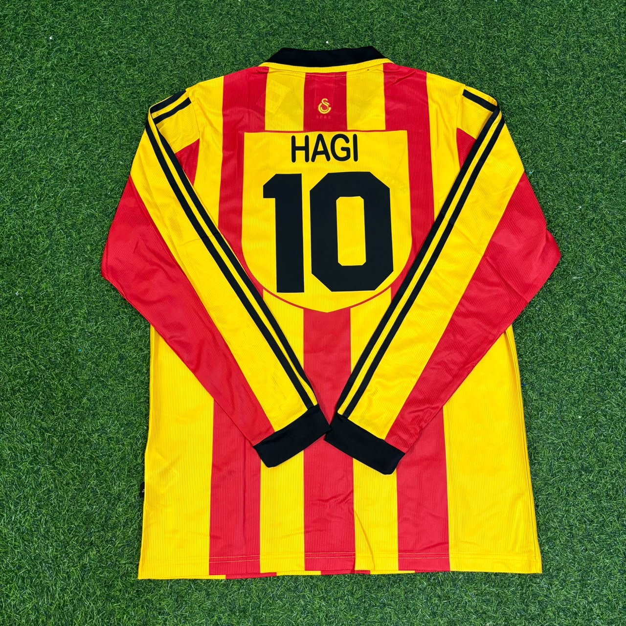 Gheorghe Hagi Galatasaray 1999-2000 Long Sleeve Retro Football Jersey Kit