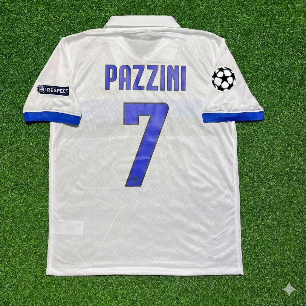 Giampaolo Pazzini Inter 2009/2010 White Retro Football Jersey Kit