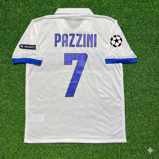 Giampaolo Pazzini Inter 2009/2010 White Retro Football Jersey Kit