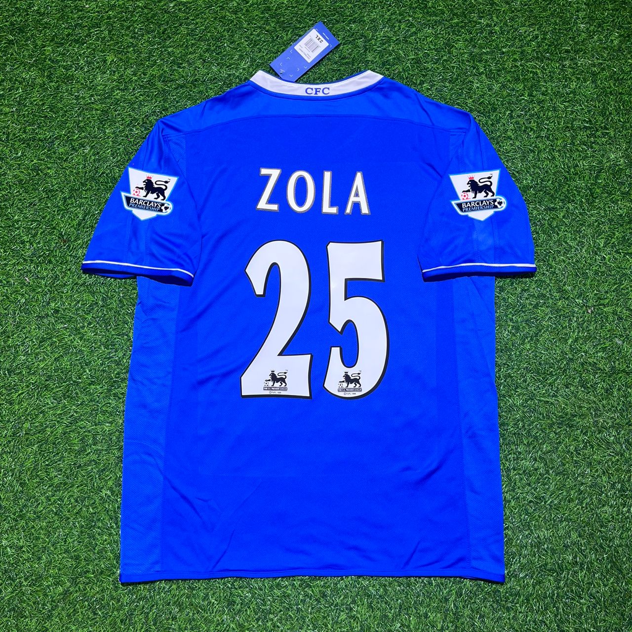 Gianfranco Zola Chelsea 2003 2005 Season Home Navy Blue Retro Football Jersey