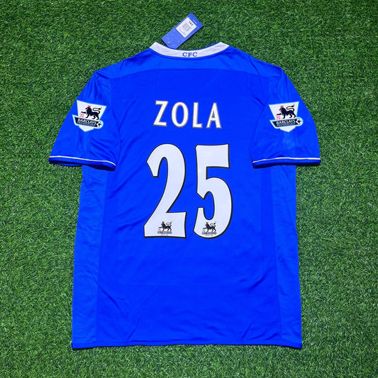 Gianfranco Zola Chelsea 2003 2005 Season Home Navy Blue Retro Football Jersey