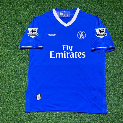 Gianfranco Zola Chelsea 2003 2005 Season Home Navy Blue Retro Football Jersey