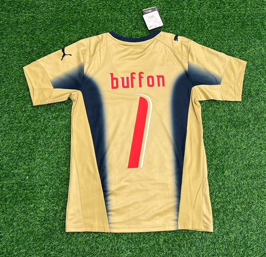 Gianluigi Buffon Italy 2006 World Cup Germany Retro Goalkeeper Football Jersey Kit