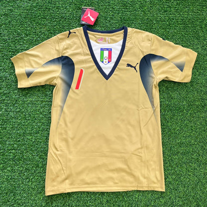 Gianluigi Buffon Italy 2006 World Cup Germany Retro Goalkeeper Football Jersey Kit