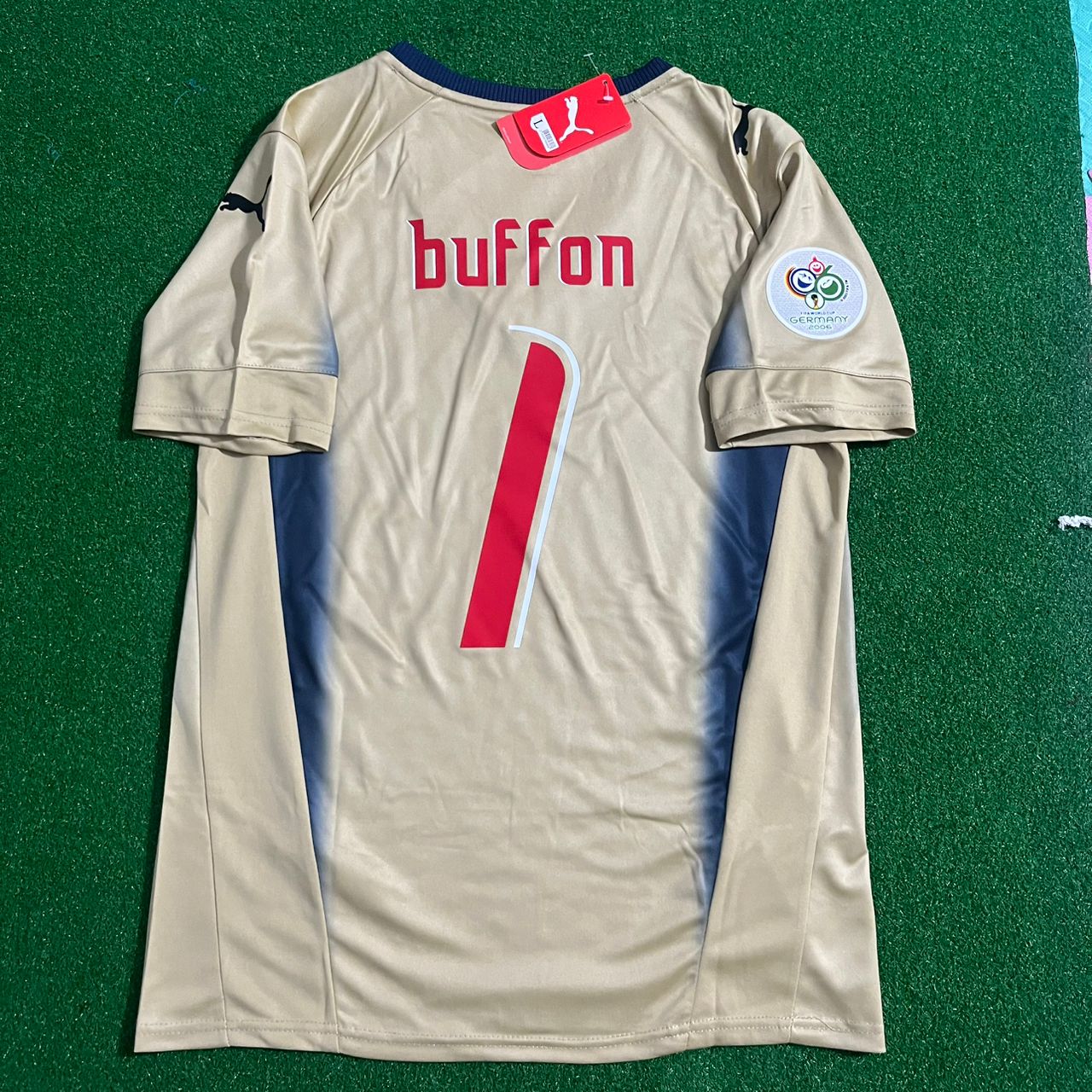 Gianluigi Buffon Italy 2006 World Cup Germany Retro Goalkeeper Football Jersey Kit