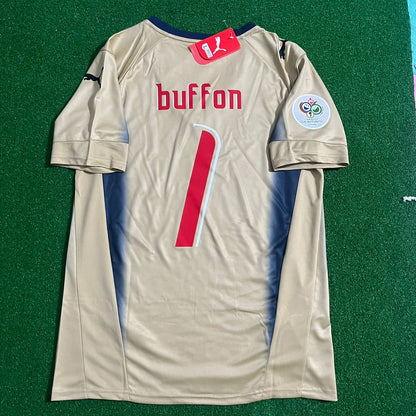 Gianluigi Buffon Italy 2006 World Cup Germany Retro Goalkeeper Football Jersey Kit