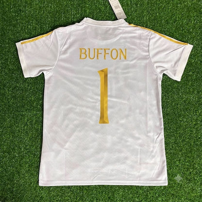 Gianluigi Buffon - Italy White Anniversary Football Jersey Kit