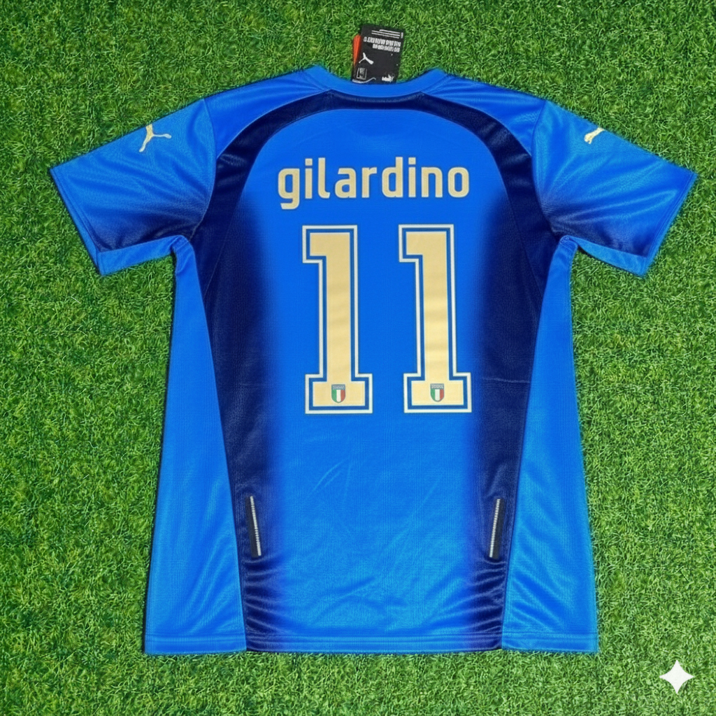 Italy World Cup 2006 Alberto Gilardino 11 - Final Retro Football Jersey