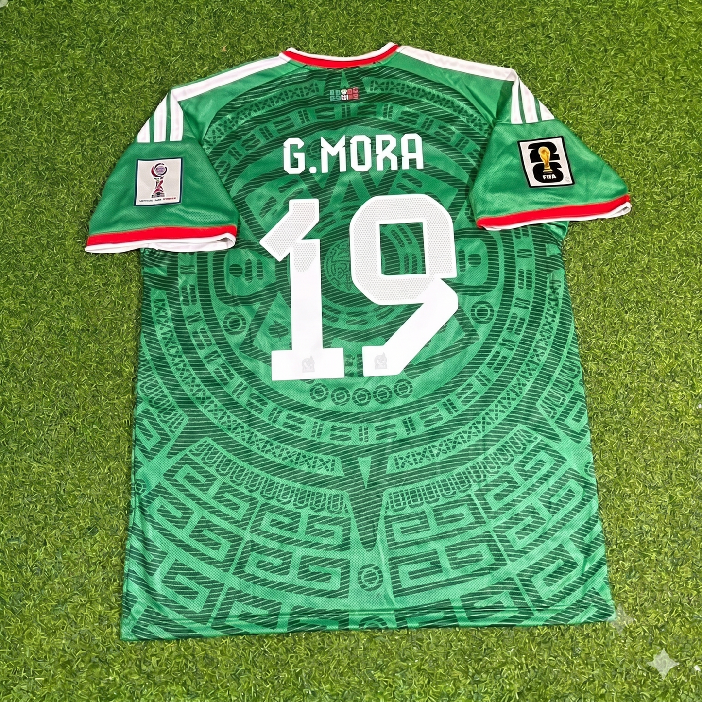 Mexico World Cup 2026 Gilberto Mora Home Green Football Jersey