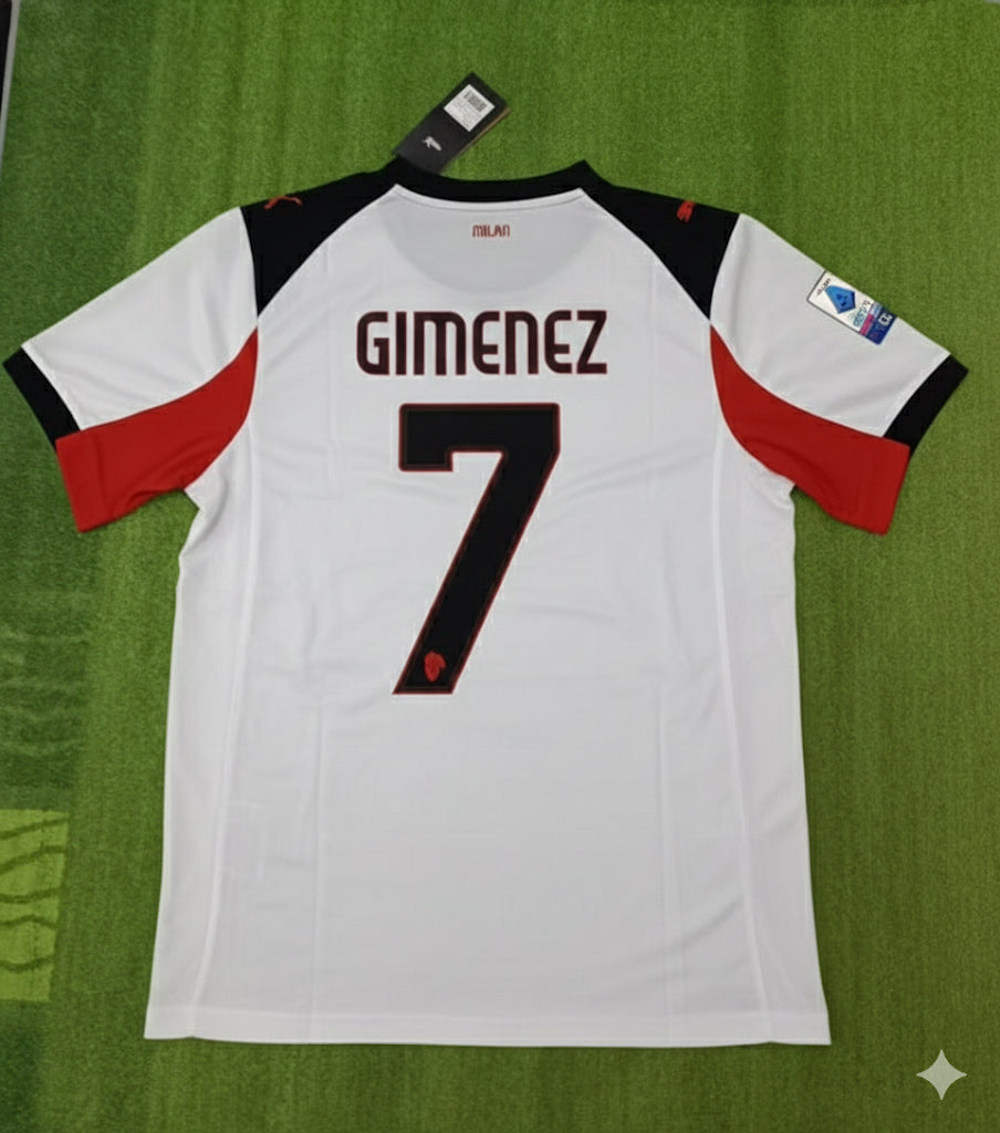 Santiago Giménez Ac Milan Football Jersey Kit