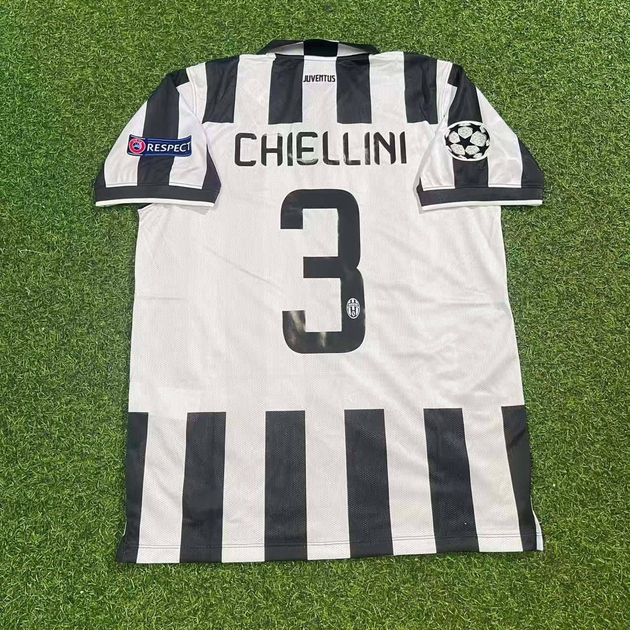 Giorgio Chiellini 3 Juventus 2014 2015 Retro Football Jersey Collection