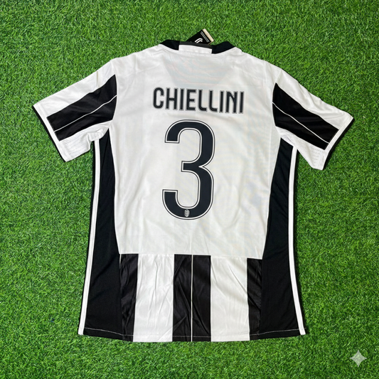 Giorgio Chiellini Juventus 2016/17 Home Retro Football Jersey Collection