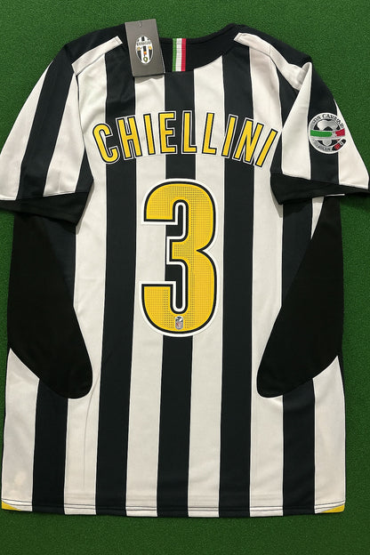 Giorgio Chiellini Juventus 2005 - 2006 Retro Football Jersey Kit