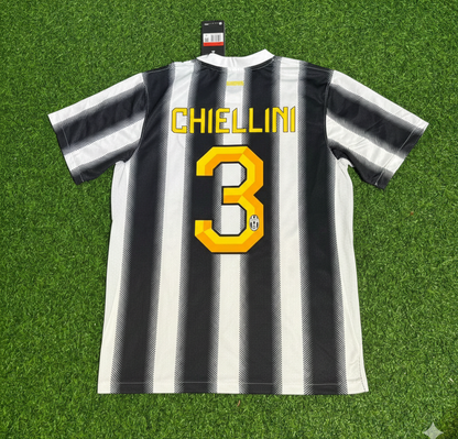 Giorgio Chiellini Juventus Home 2011 2012 Season Retro Football Jersey