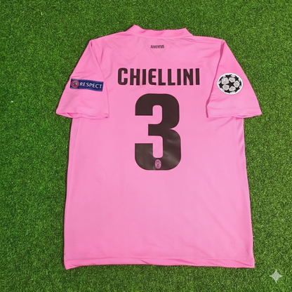 Giorgio Chiellini Juventus Pink 2012 2013 Season Retro Football Jersey
