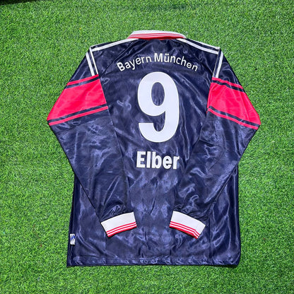 Giovane Elber FC Bayern München 1997/98 Saison Langarm Heim Retro