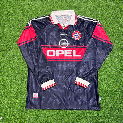 Giovane Elber FC Bayern München 1997/98 Saison Langarm Heim Retro