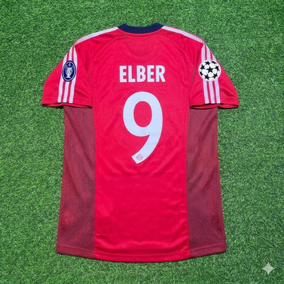 Giovane Elber Bayern München 2002/2003 Season Home Red Retro Football Jersey