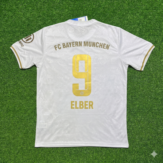 Giovane Elber #9 FC Bayern München 125 Years Anniversary Special-Edition White Football Jersey