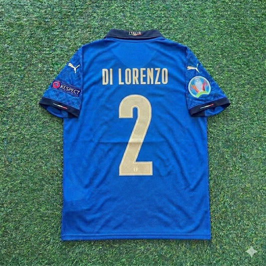 Italy EURO 2020 Giovanni Di Lorenzo #2 Final Retro Football Jersey