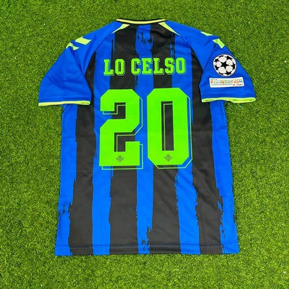 Real Betis 2027 Giovani Lo Celso #20 Third Champions League Patch Football Jersey