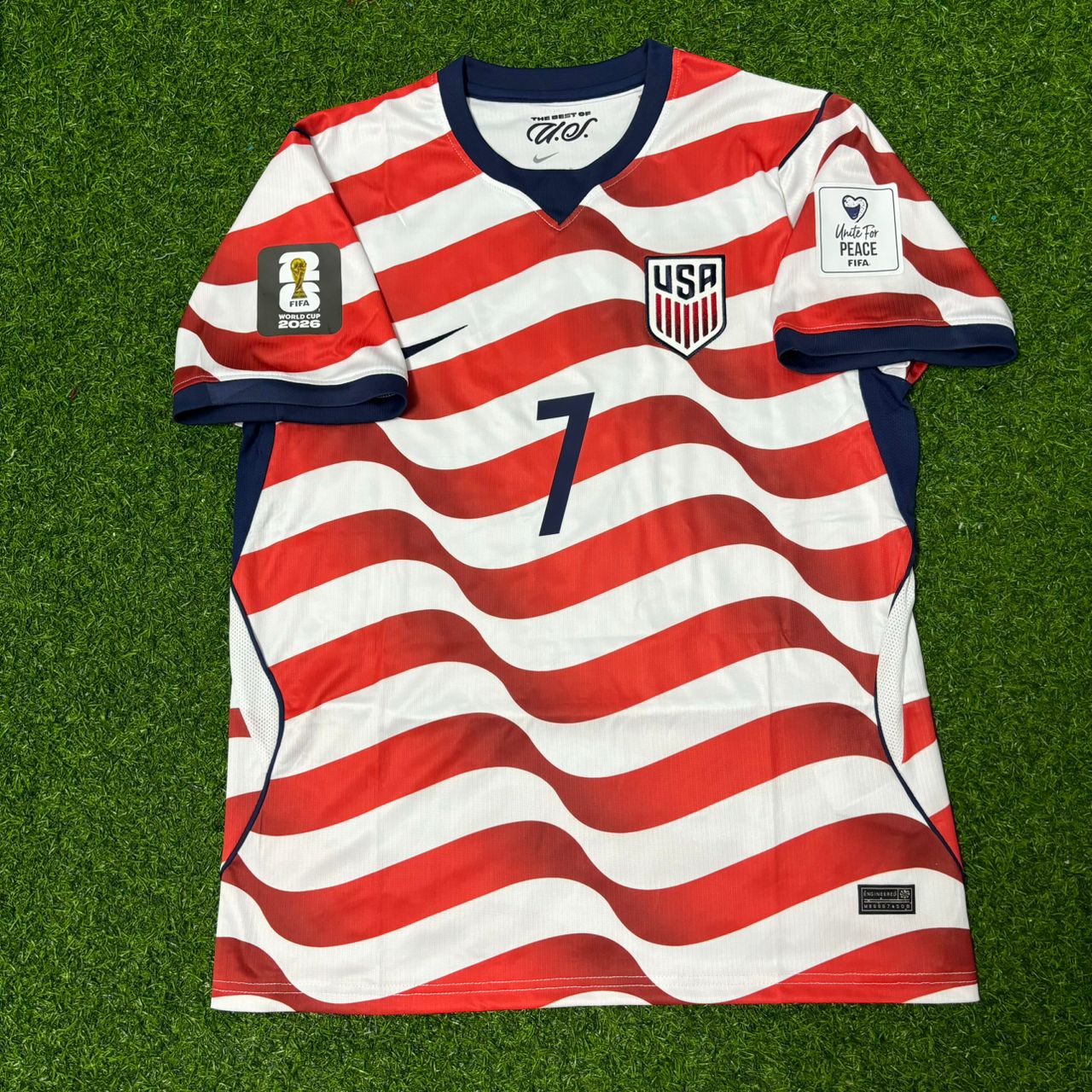 USA USMNT World Cup 2026 Giovanni Reyna Home Football Jersey