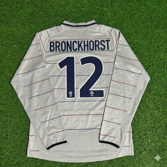 Giovanni van Bronckhorst #12 Barcelona 2003 2004 Away Long Sleeve Retro Football Jersey Collection