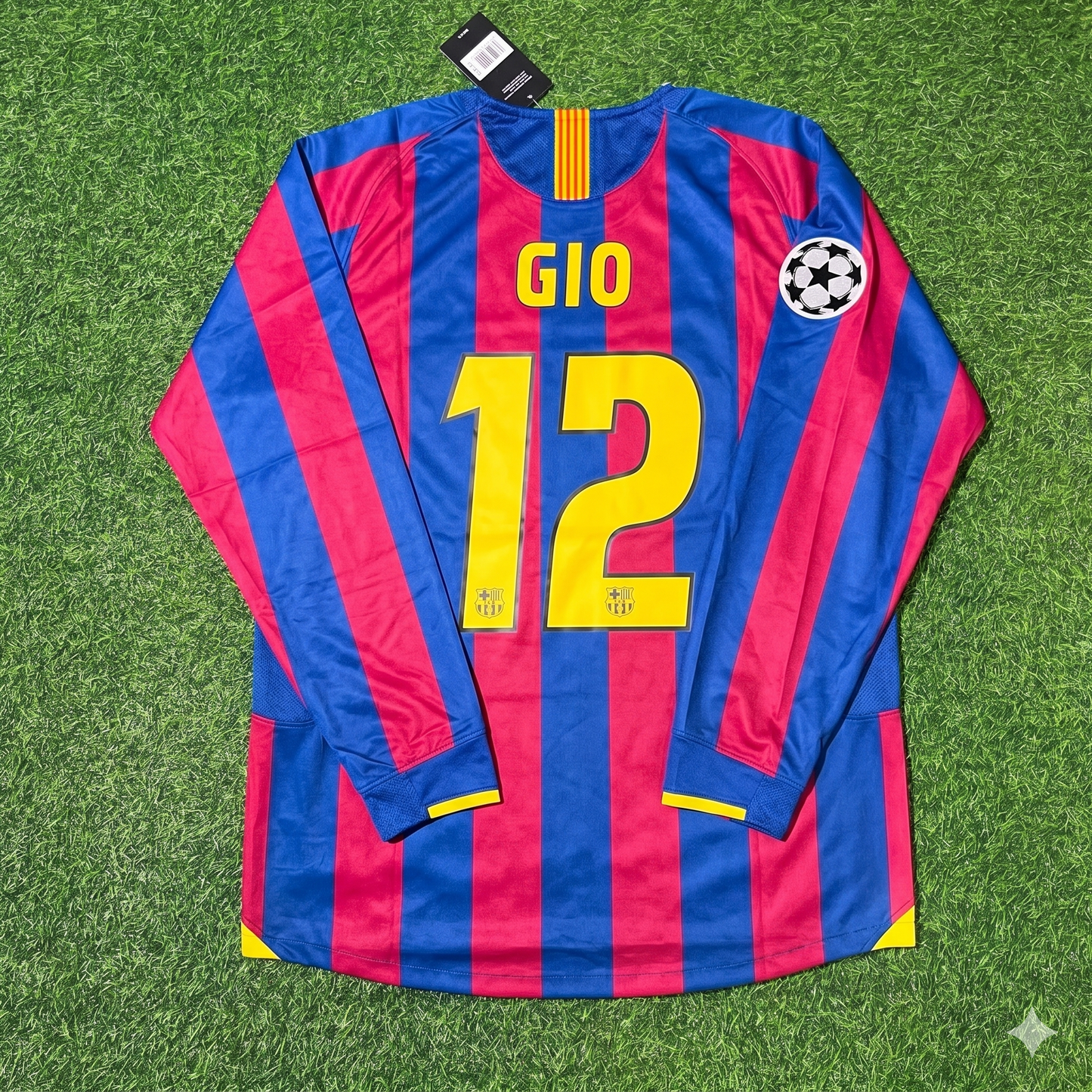 Giovanni van Bronckhorst Barcelona 2006 Final Retro Football Jersey Kit