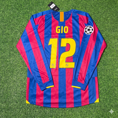Giovanni van Bronckhorst Barcelona 2006 Final Retro Football Jersey Kit