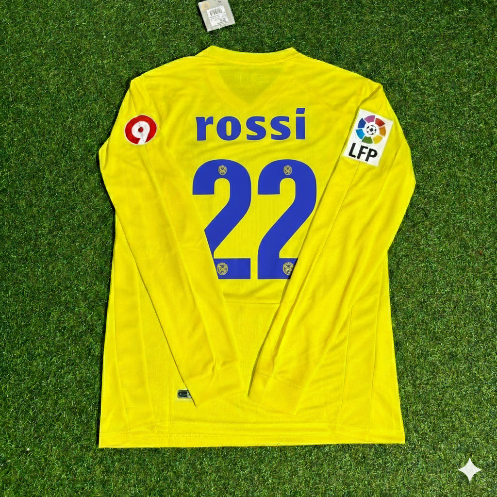 Giuseppe Rossi 22 Villarreal CF 2008/2009 Long Sleeve Retro Football Jersey Kit