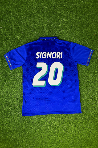 Italy World Cup 1994 Giuseppe Signori Retro Football Jersey