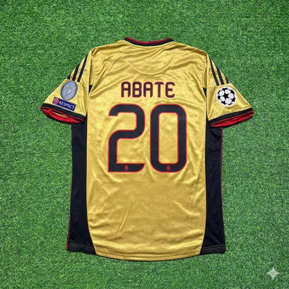 Ignazio Abate #20 AC Milan 2013 2014 Gold Retro Football Jersey