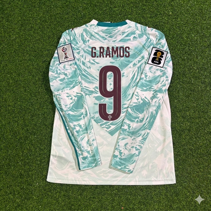 Goncalo Ramos #9 Portugal 2026 World Cup Away Long Sleeve Football Jersey