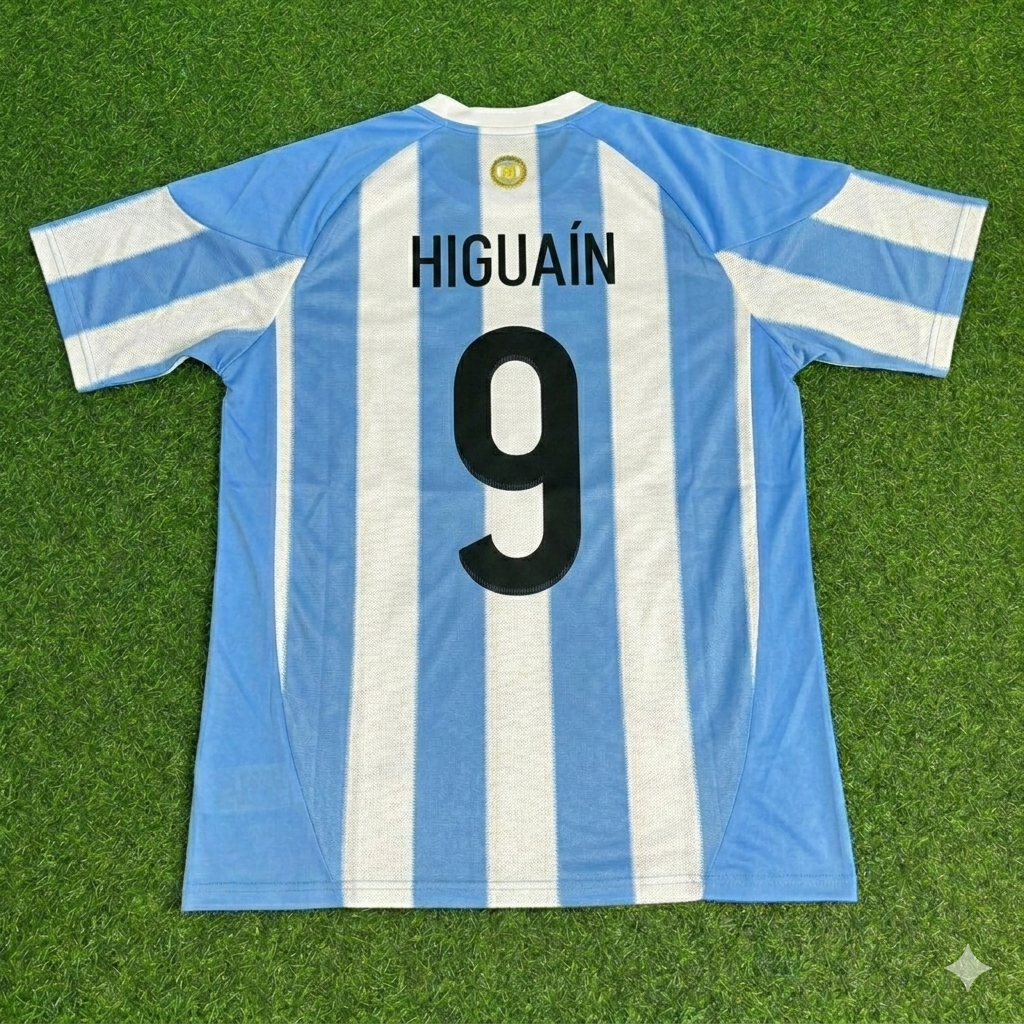 Argentina World Cup 2010 Gonzalo Higuain 9- Retro Football Jersey