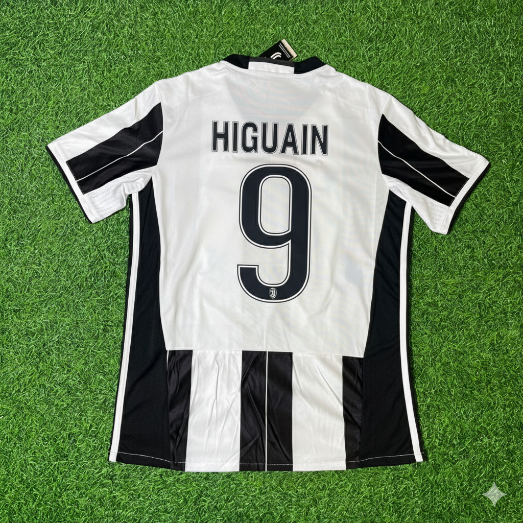 Gonzalo Higuain Juventus 2016/17 Home Retro Football Jersey Collection