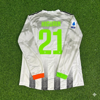 Gonzalo Higuaín #21 Juventus 2019-2020 Long Sleeve Retro Football Jersey Kit