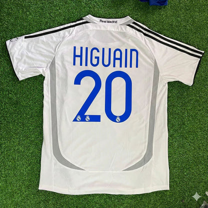 Gonzalo Higuaín 20– Real Madrid 2006–2007 Home Kit Jersey – | Trikot | Maillot Soccer Shirt