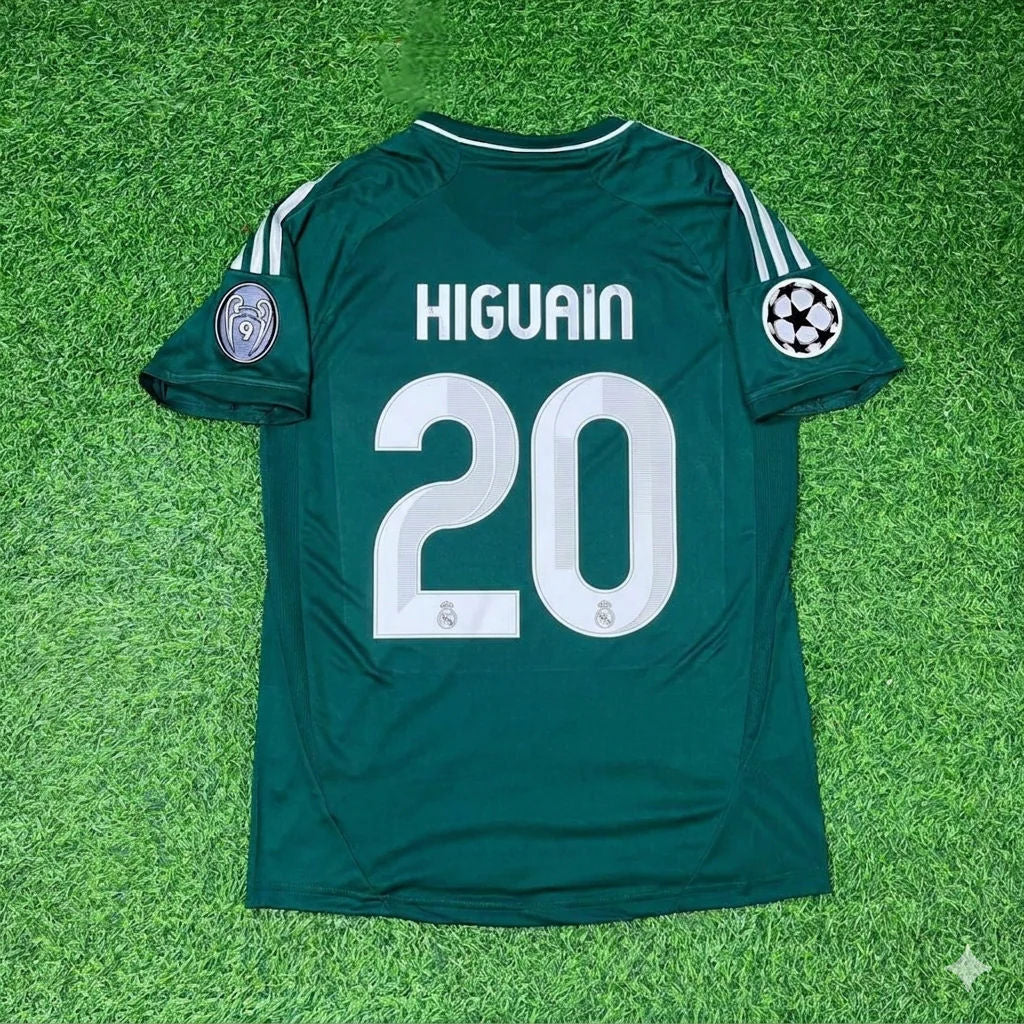 Gonzalo Higuaín #20 Real Madrid 2012-2013 Champions League Green Jersey Soccer Shirt