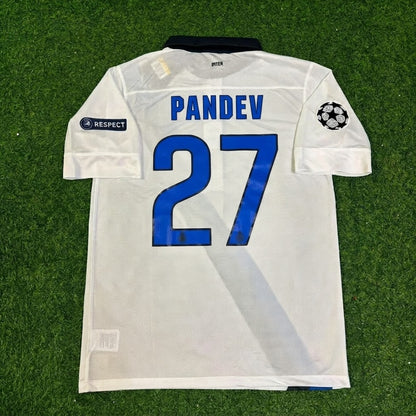 Goran Pandev #27 Inter 2011-2012 White Away Football Jersey