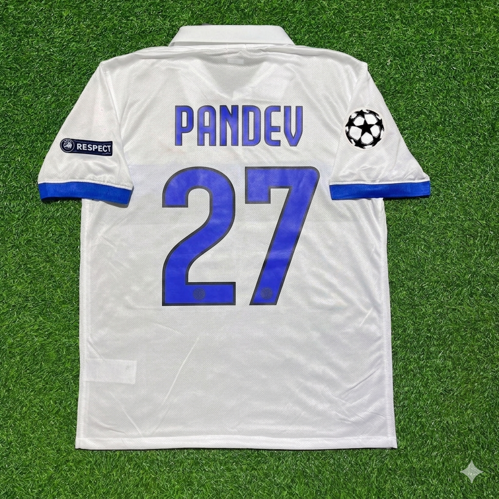 Goran Pandev Inter 2009/2010 White Retro Football Jersey Kit
