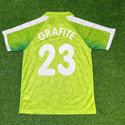 Grafite VfL Wolfsburg Grünes Retro Fußballtrikot Jersey