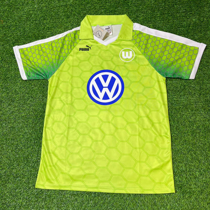 Grafite VfL Wolfsburg Grünes Retro Fußballtrikot Jersey
