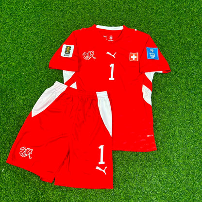 Switzerland World Cup 2026 Gregor Kobel 1- Kids Football Jersey Kit