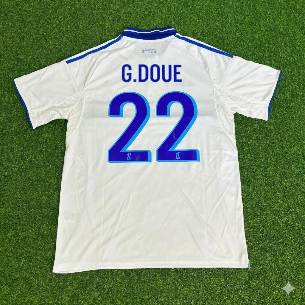 Guéla Doué 22- Strasbourg 2026 Football Jersey Kit