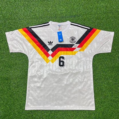 Germany World Cup 1990 Guido Buchwald Deutschland Retro Fußballtrikot