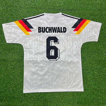 Germany World Cup 1990 Guido Buchwald Deutschland Retro Fußballtrikot