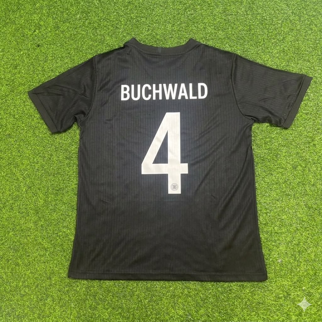Guido Buchwald Germany 125 Years Special Black Football Jersey Kit