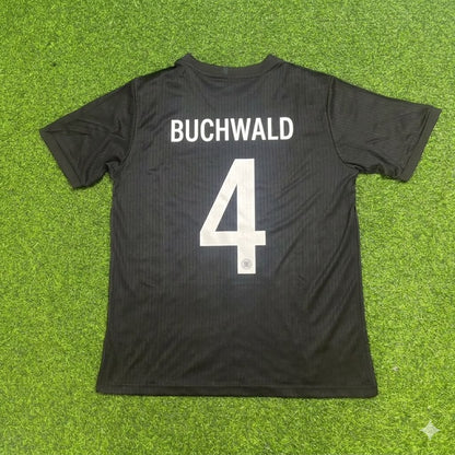 Guido Buchwald Germany 125 Years Special Black Football Jersey Kit