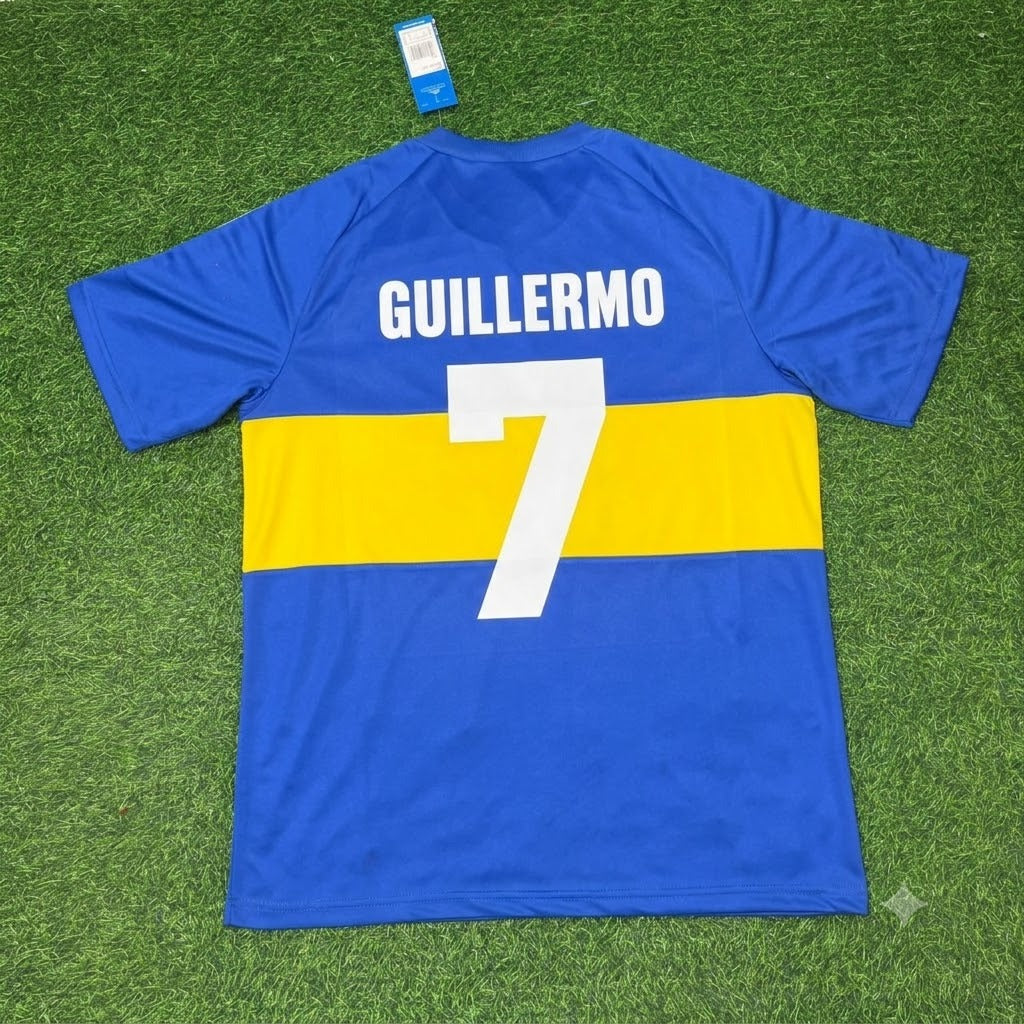 Guillermo Barros Schelotto Boca Juniors Retro Football Commemorative Football Jersey